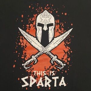 B&C Collection - This is Sparta Graphic Tee Short Sleeve Shirt - Size M